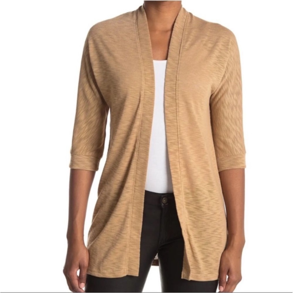 New NWT Laundry by Shelli Segal Los Angeles Cardigan in Camel, size XS/S